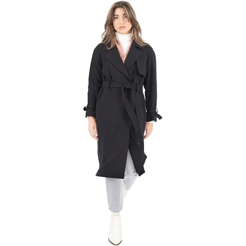 NWT • Mud Pie • Women's Joey Draped Jacket • 🖤 Black • Size S • 4-6 • - Picture 1 of 5